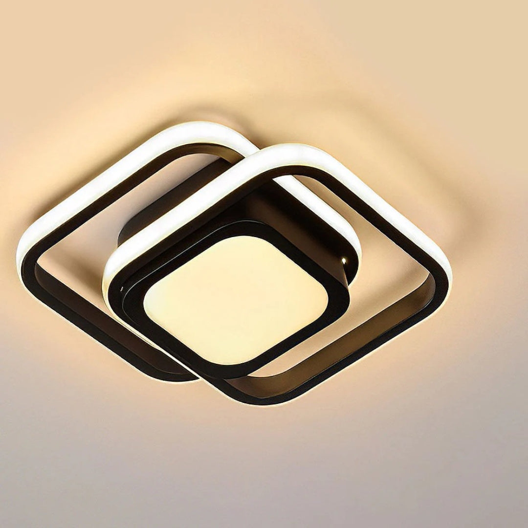 Hedendaagse Dubbele Ring Plafondlamp