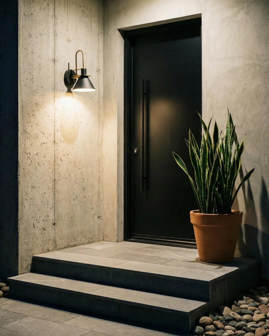 Moderne metalen wandlamp