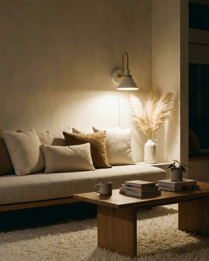 Moderne metalen wandlamp