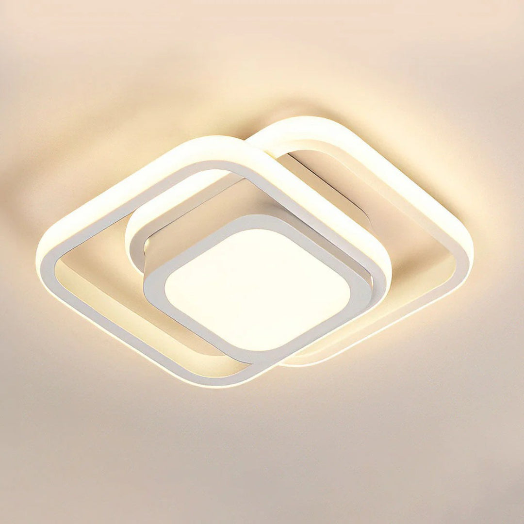 Hedendaagse Dubbele Ring Plafondlamp