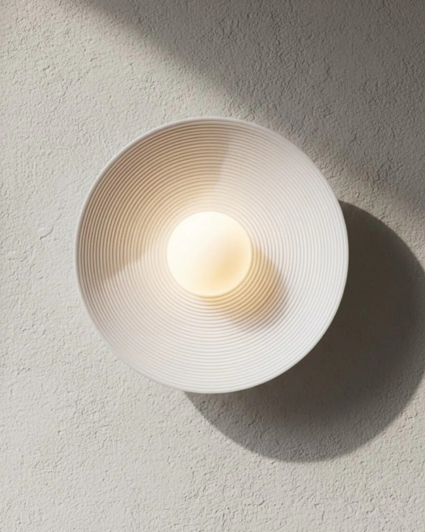 Japandi keramische wandlamp