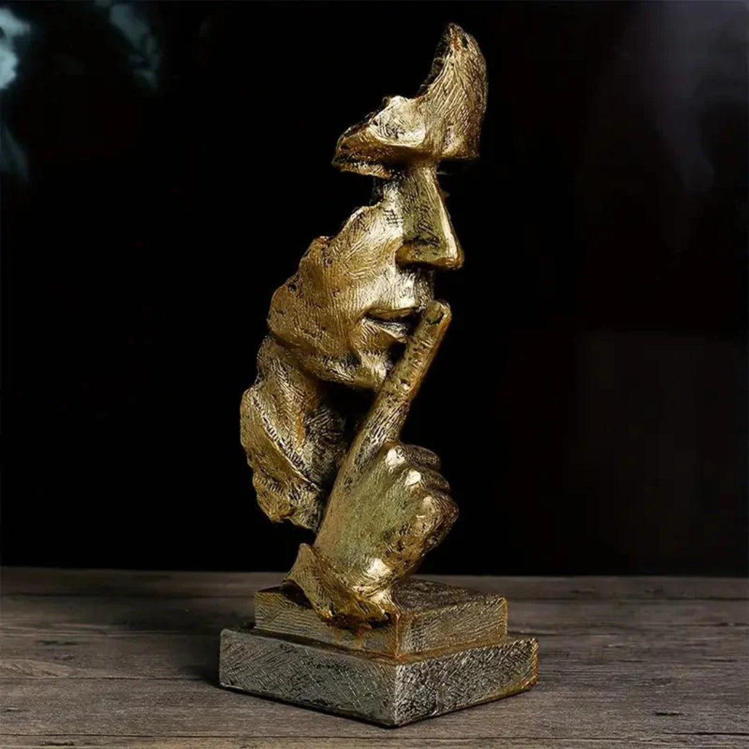 Abstract hars gezichtssculptuur