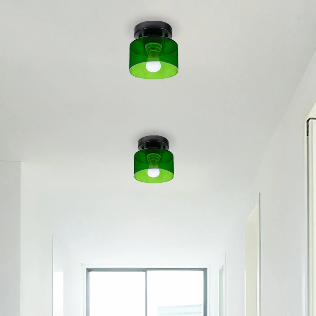 Vintage Stoffen Plafondlamp