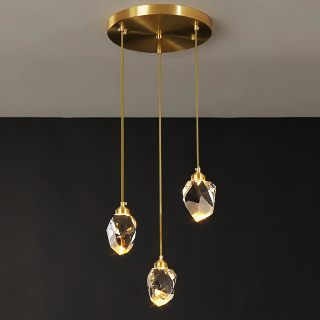 Kristallen Messing Hanglamp