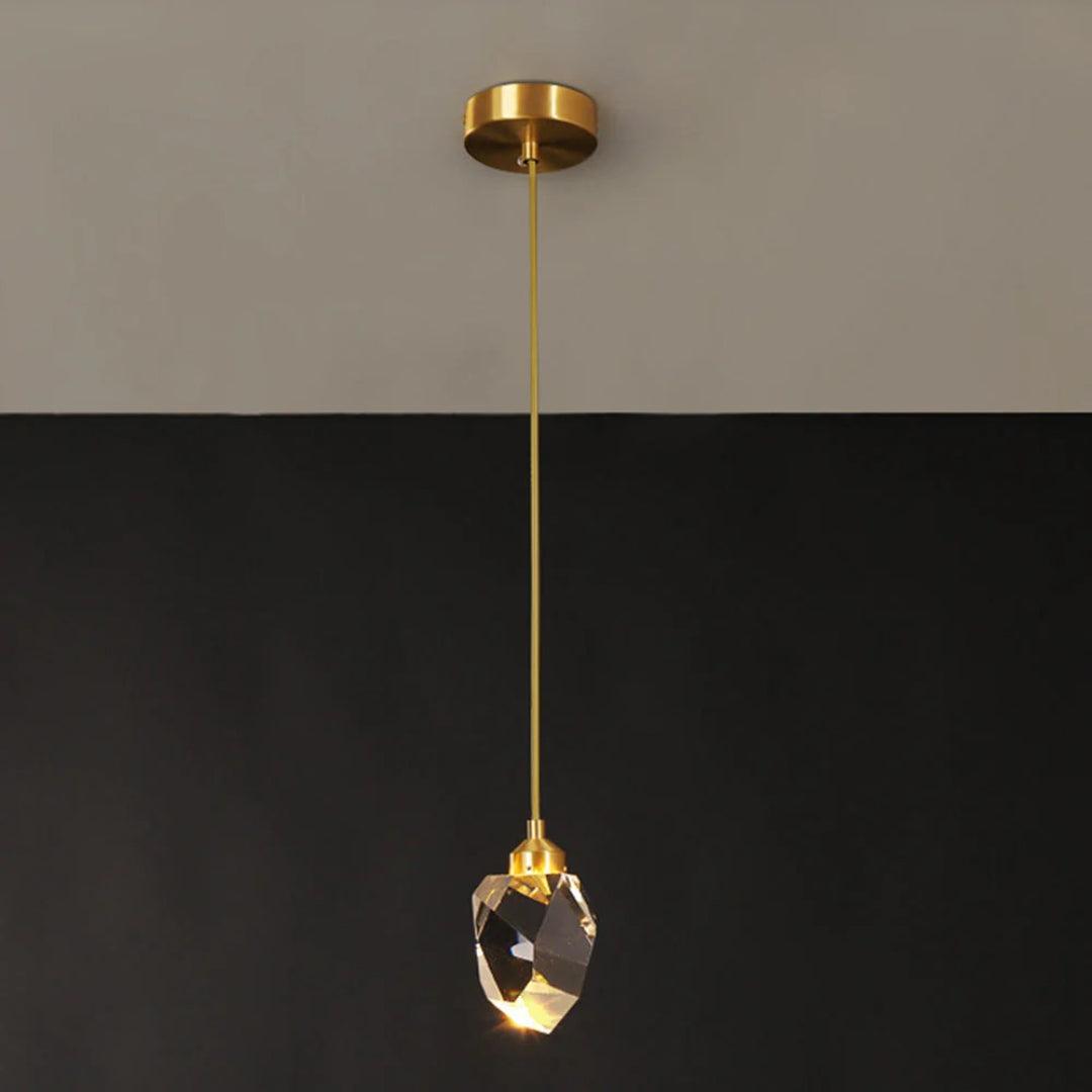 Kristallen Messing Hanglamp