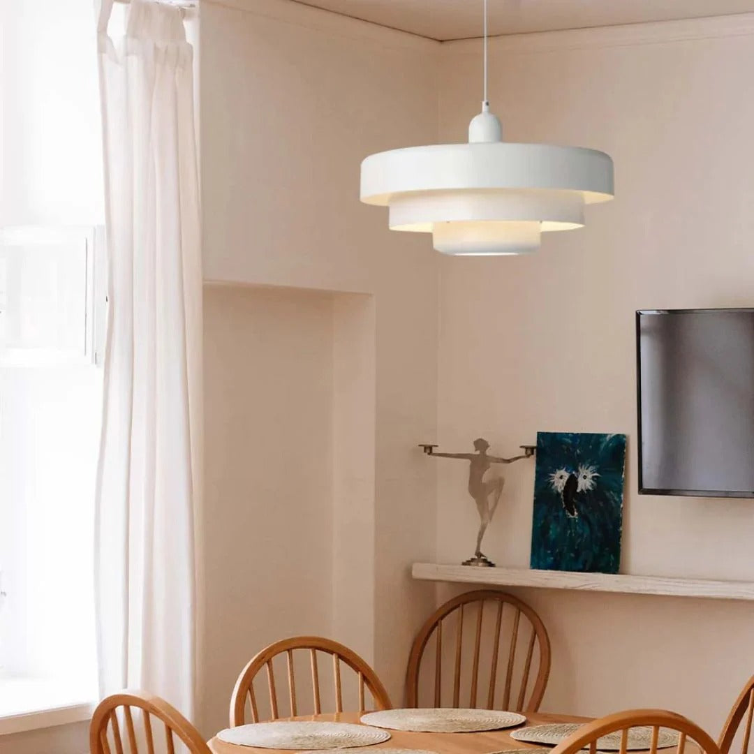 Gelaagde metalen hanglamp