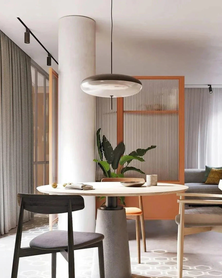 Minimalistische glazen hanglamp