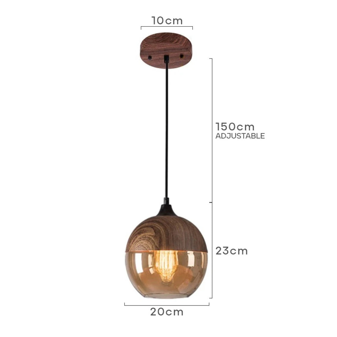 Scandinavische Glazen Hanglamp