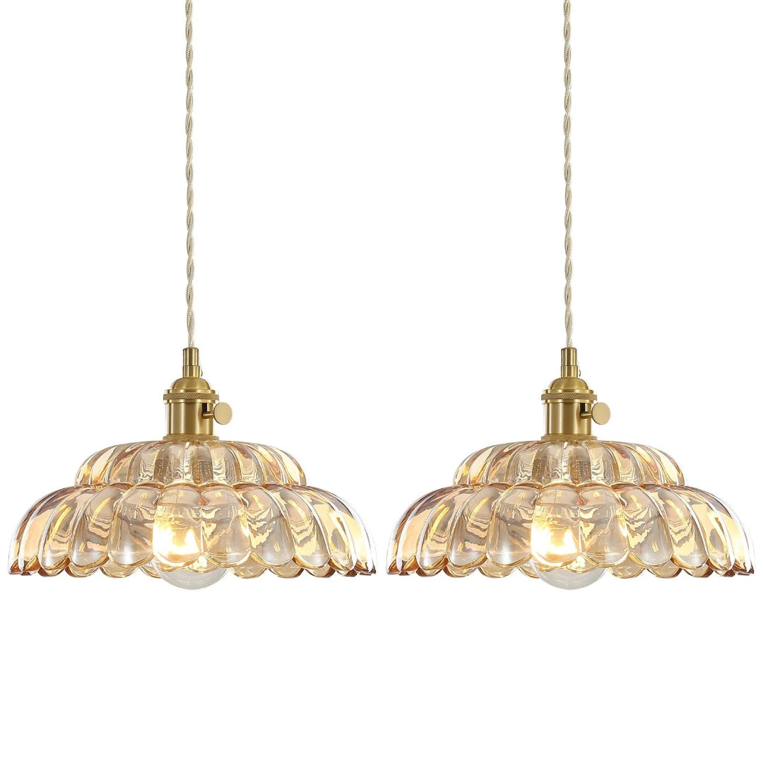 Bloemen Glazen Hanglamp