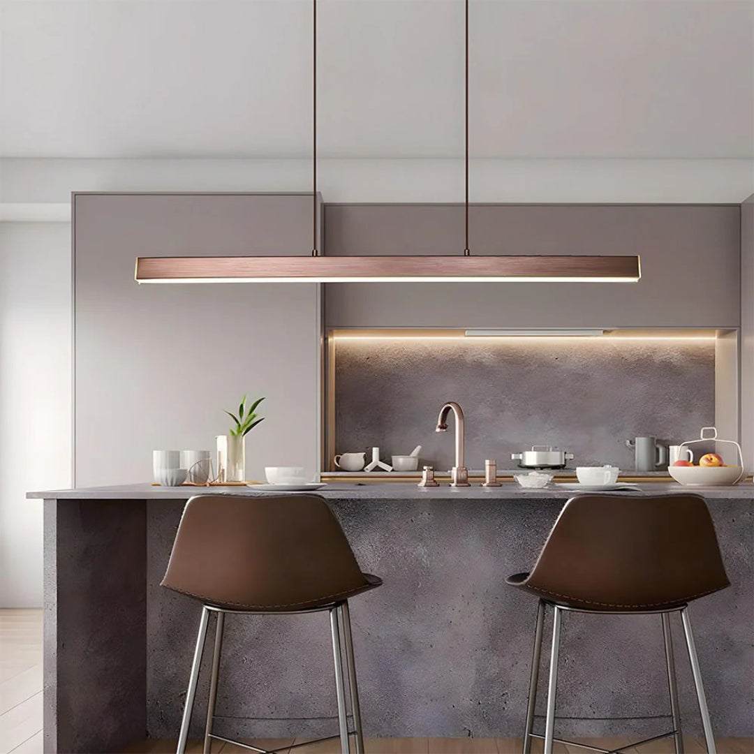 Lineaire LED metalen hanglamp