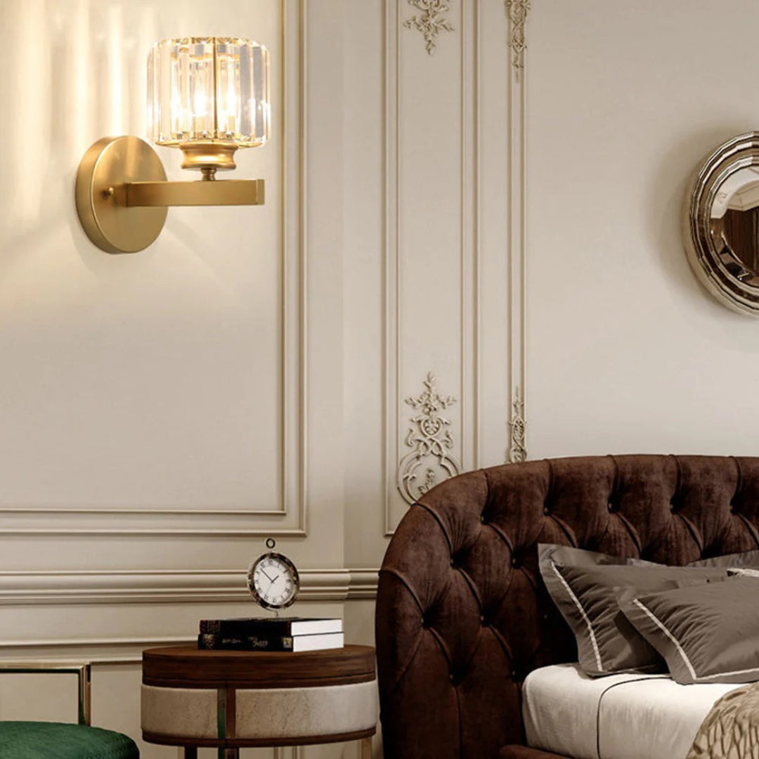 Industriële Glazen Wandlamp