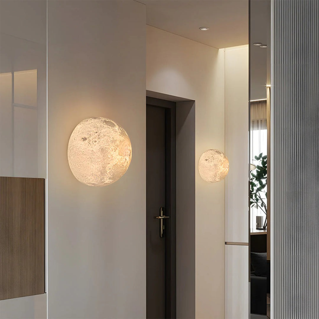 Maantextuur Wandlamp