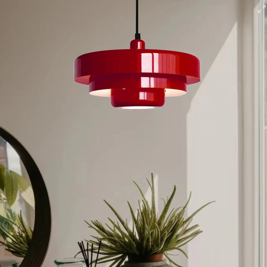 Gelaagde metalen hanglamp
