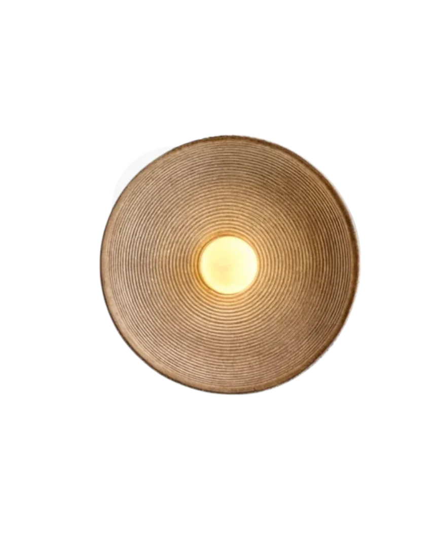 Japandi keramische wandlamp