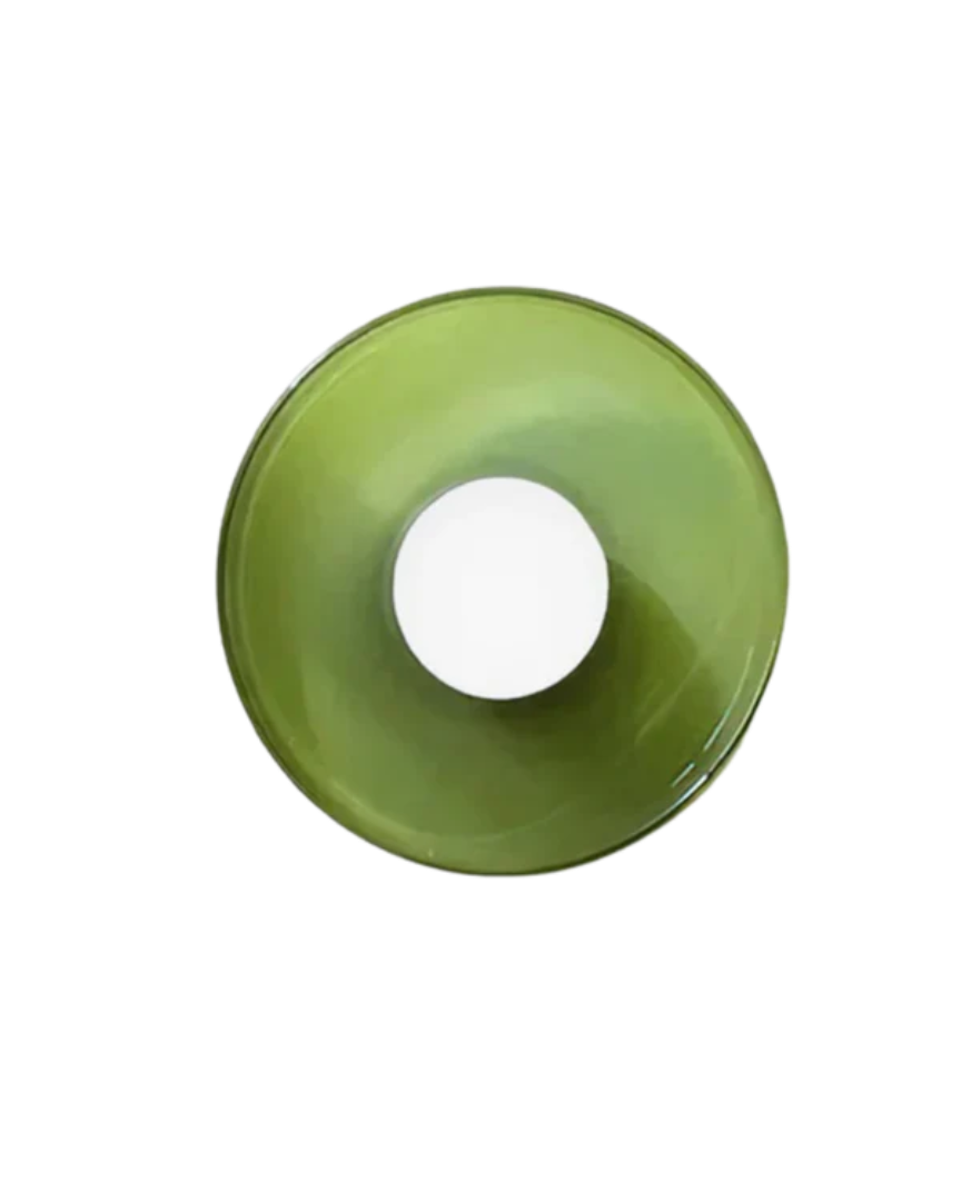 Minimalistische glazen wandlamp