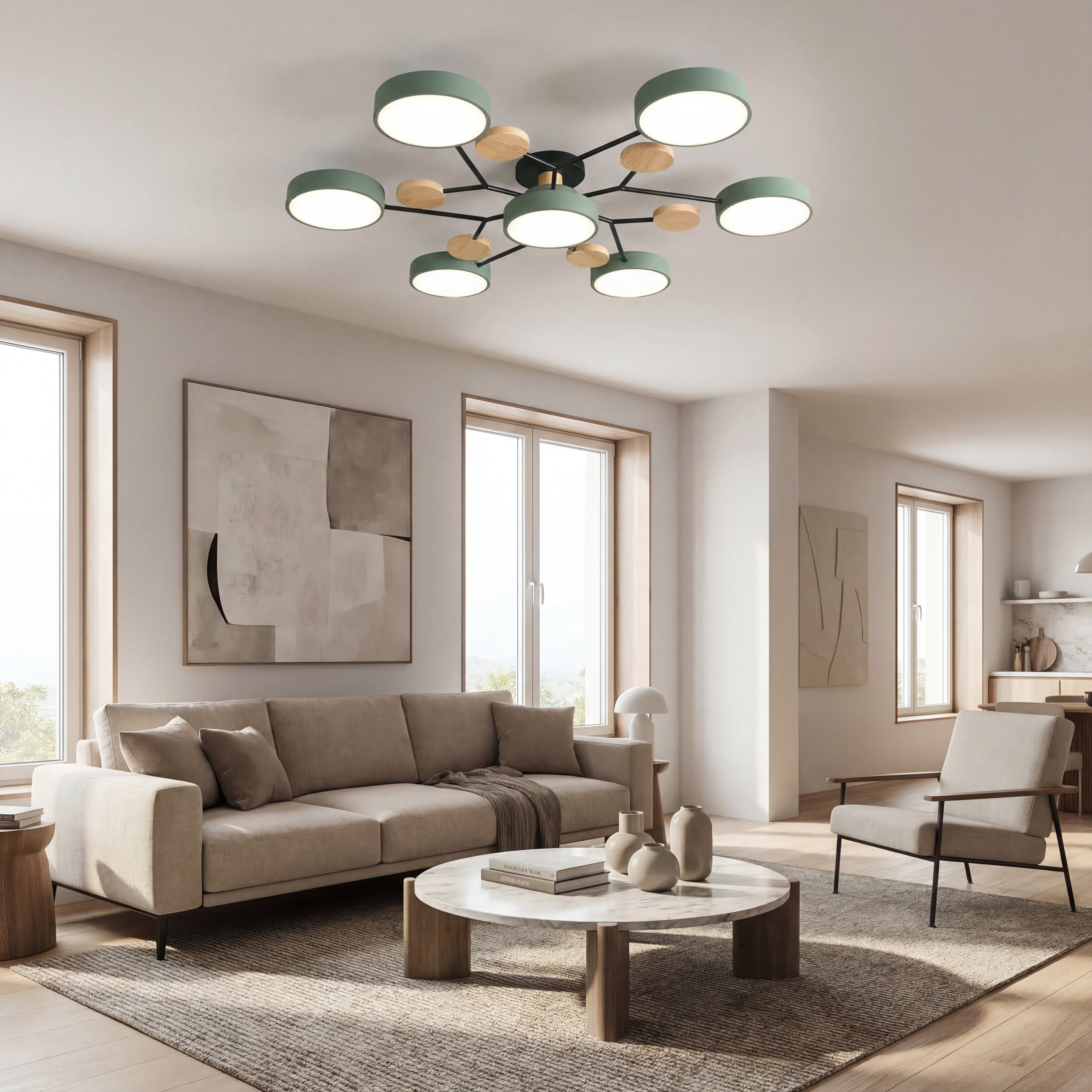 Moderne IJzeren LED Plafondlamp