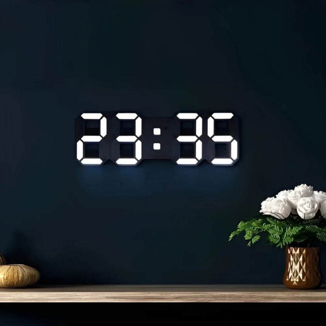Moderne LED digitale wandklok