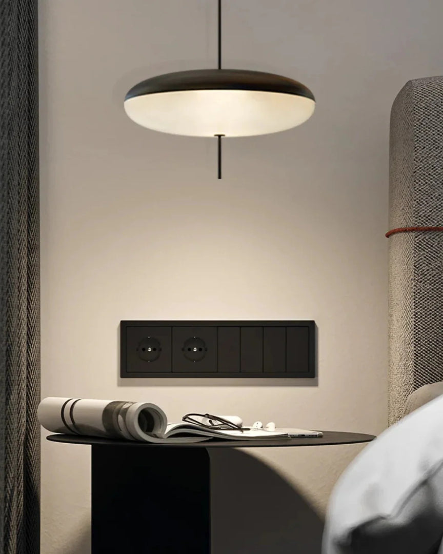 Minimalistische glazen hanglamp
