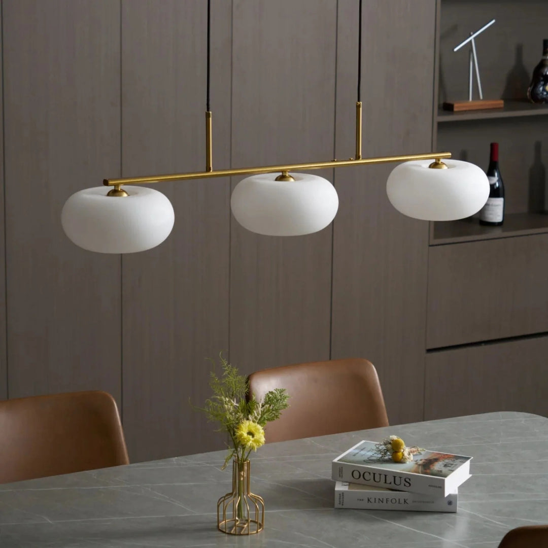 Lineaire Glazen Drievoudige Hanglamp