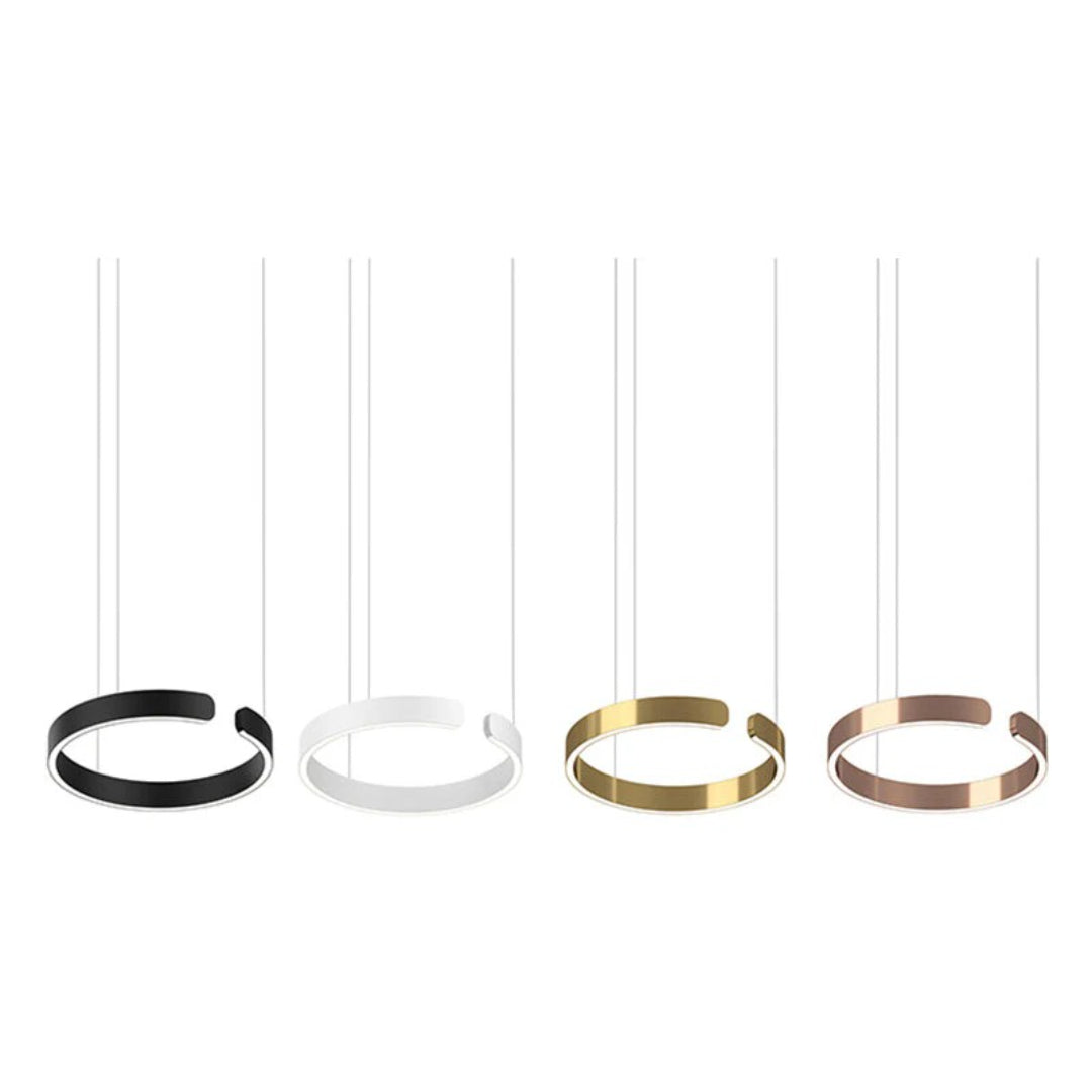 Cirkelvormige LED metalen hanglamp