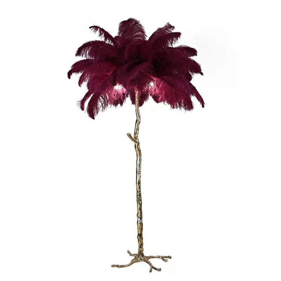 Moderne Vloerlamp met Veren