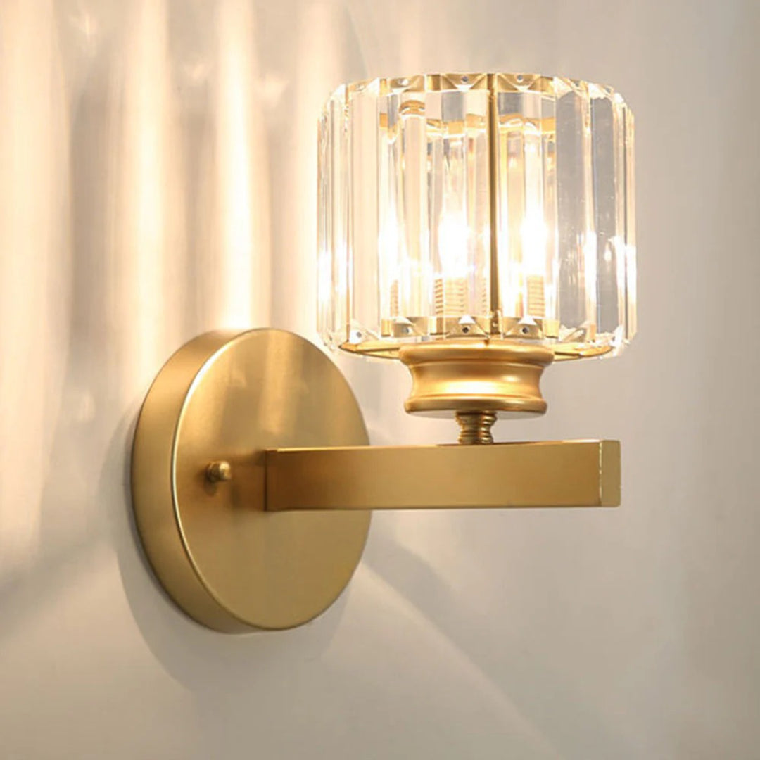 Industriële Glazen Wandlamp