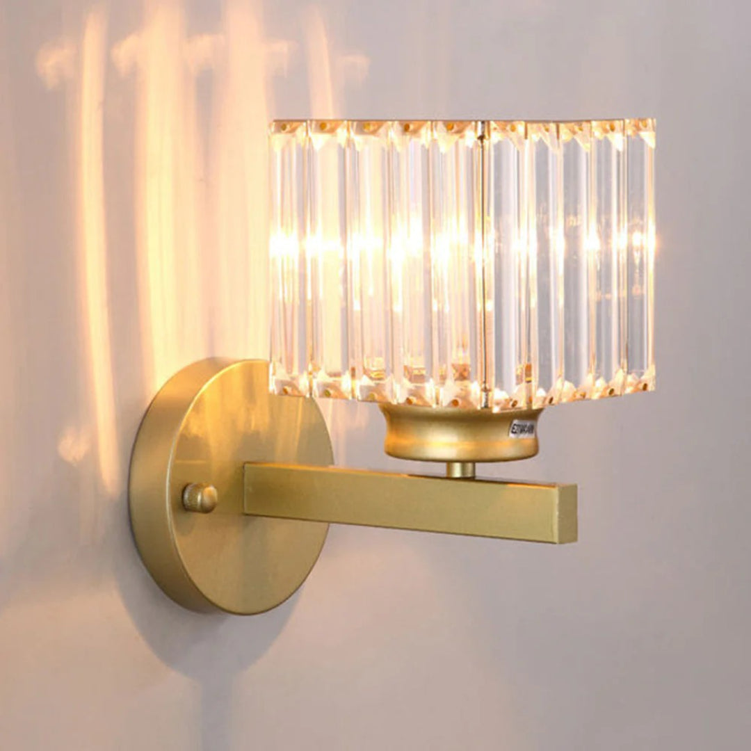 Industriële Glazen Wandlamp