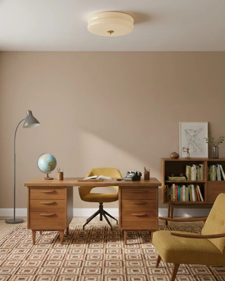 Vintage glazen plafondlamp