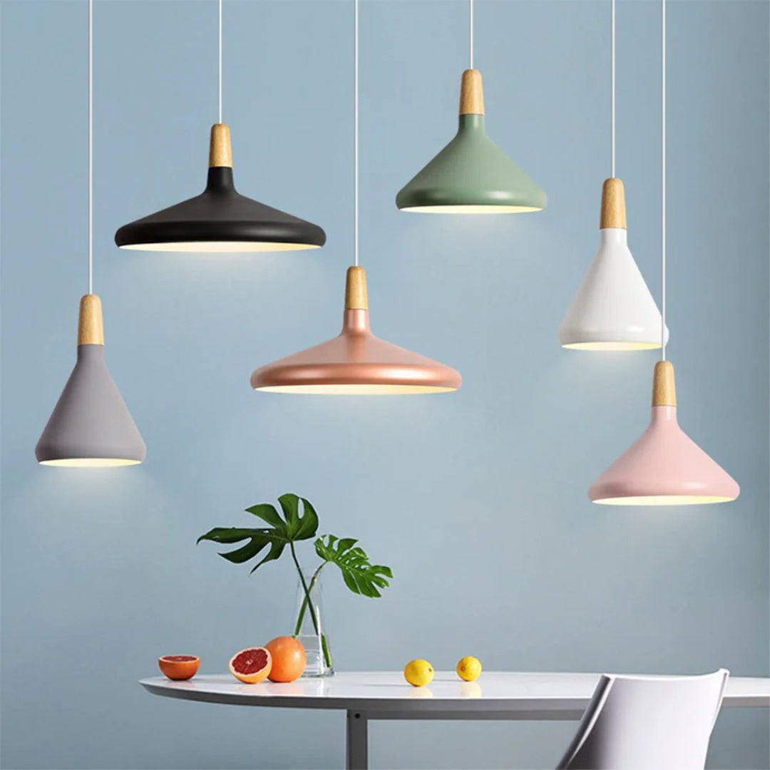 Scandinavische Houten Hanglamp