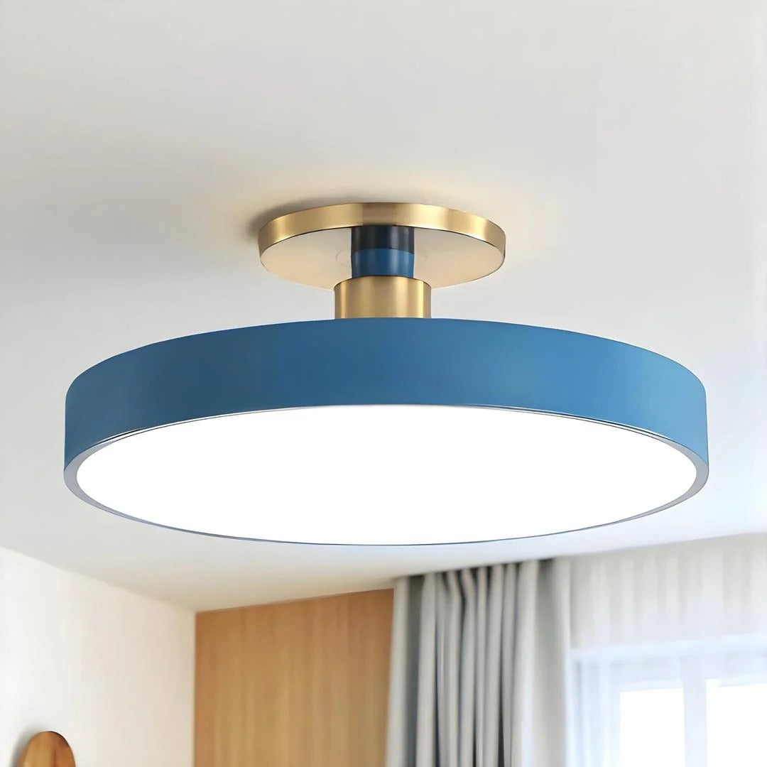 Ronde metalen LED-plafondlamp