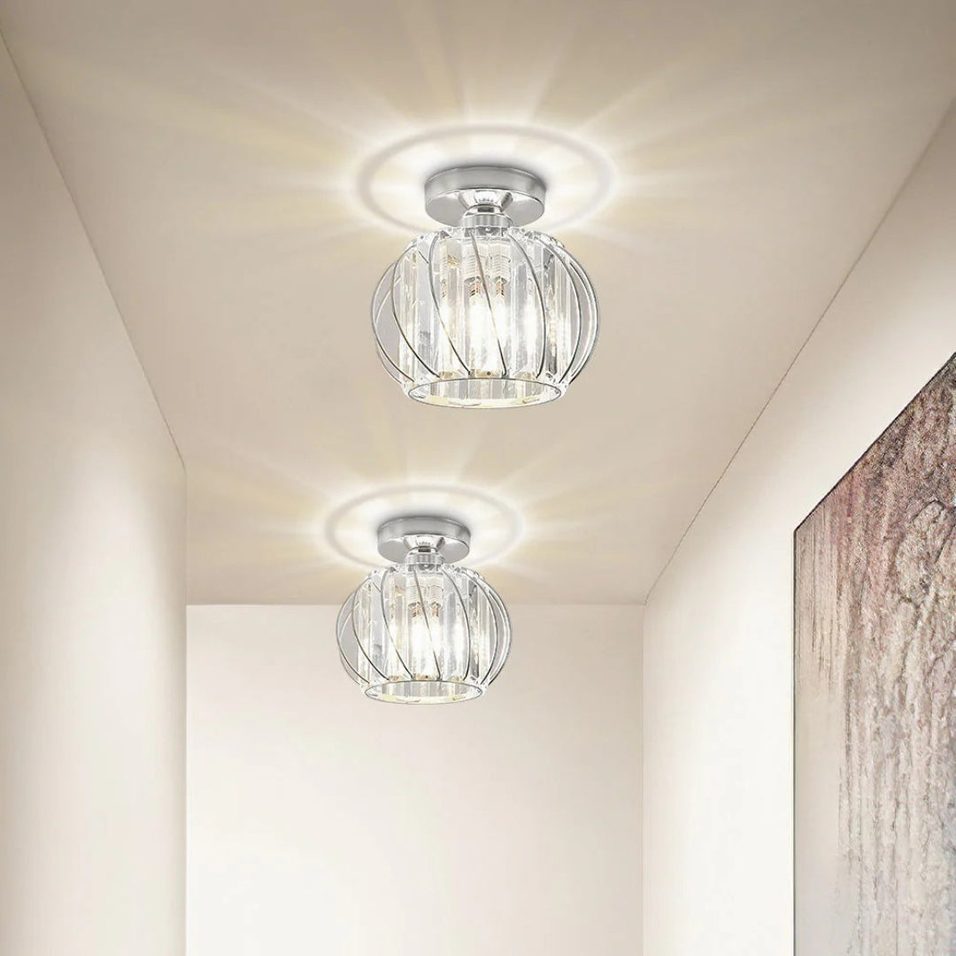 Vintage Kristallen Plafondlamp