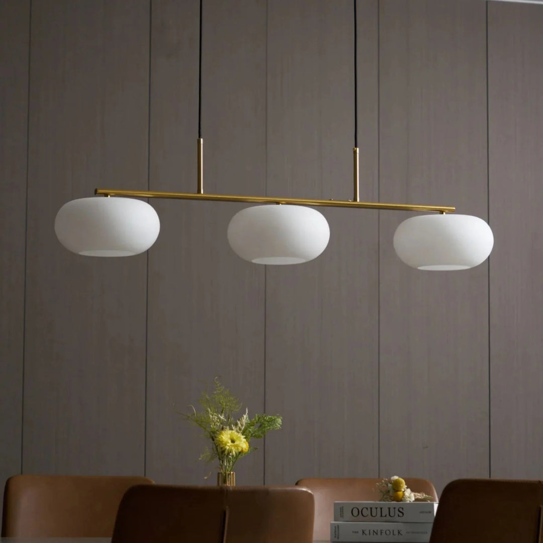 Lineaire Glazen Drievoudige Hanglamp