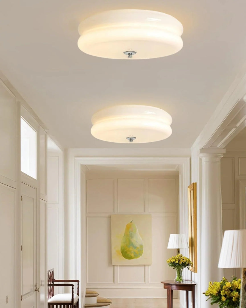 Vintage glazen plafondlamp