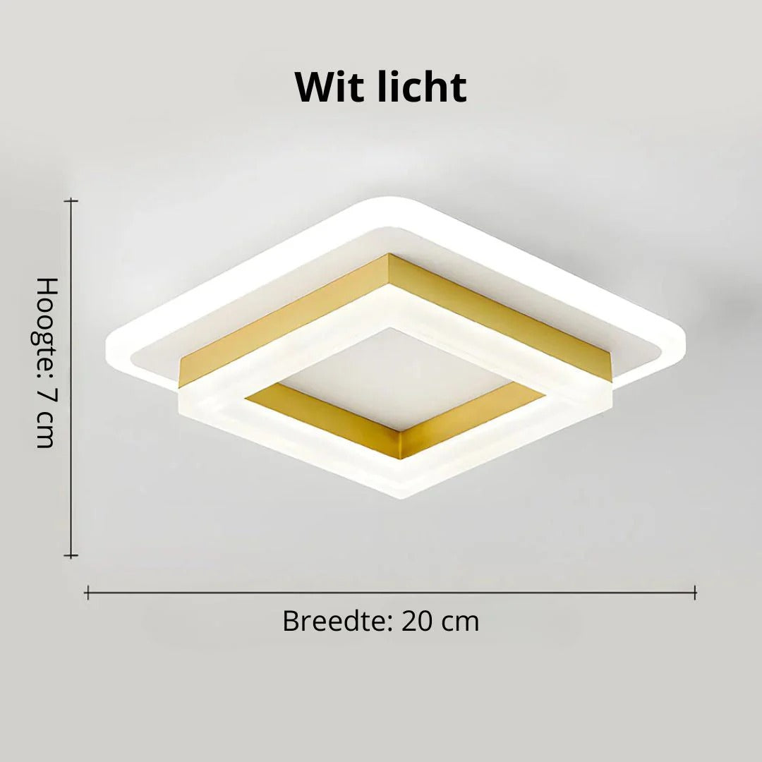 Hedendaagse Vierkante LED Plafondlamp