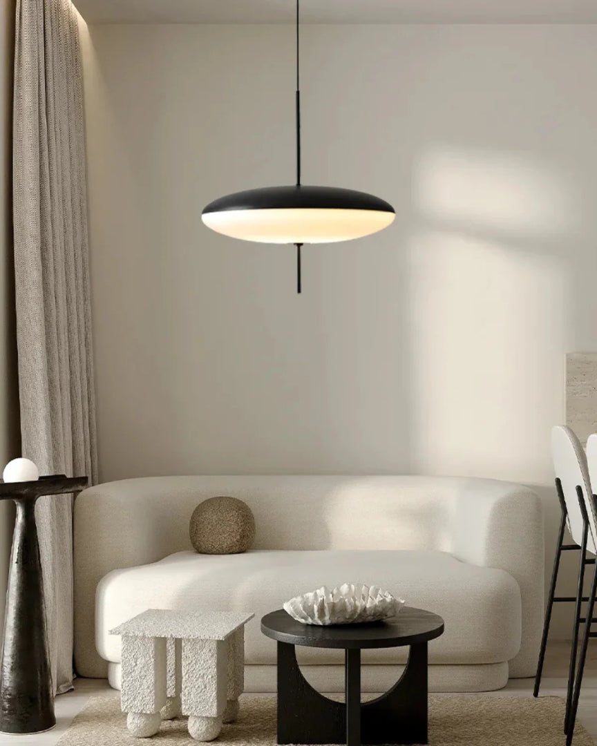 Minimalistische glazen hanglamp