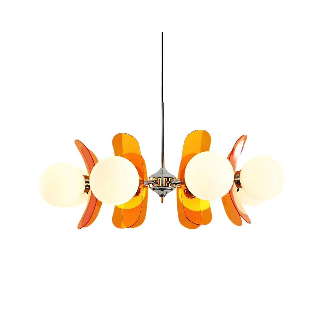 Mid-Century Glazen Hanglamp