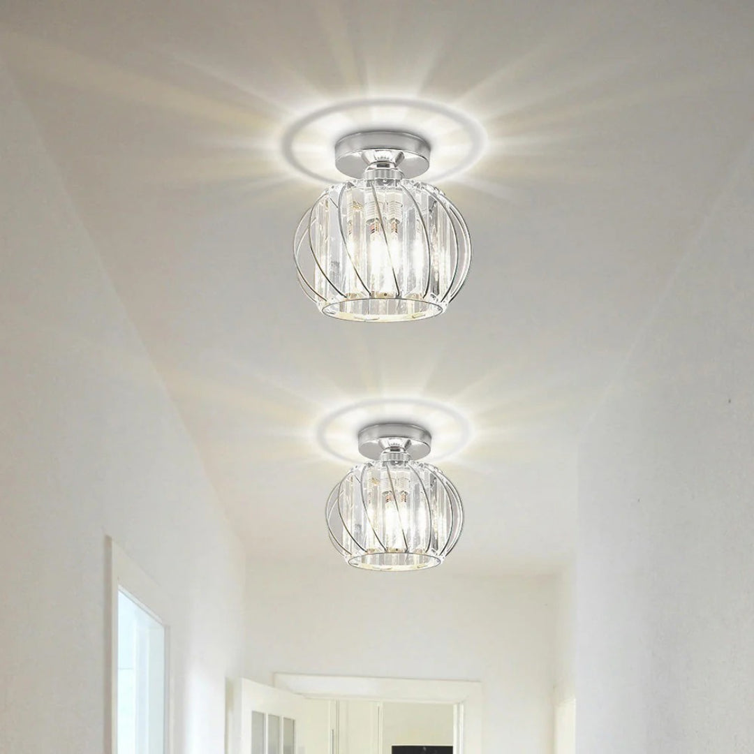 Vintage Kristallen Plafondlamp