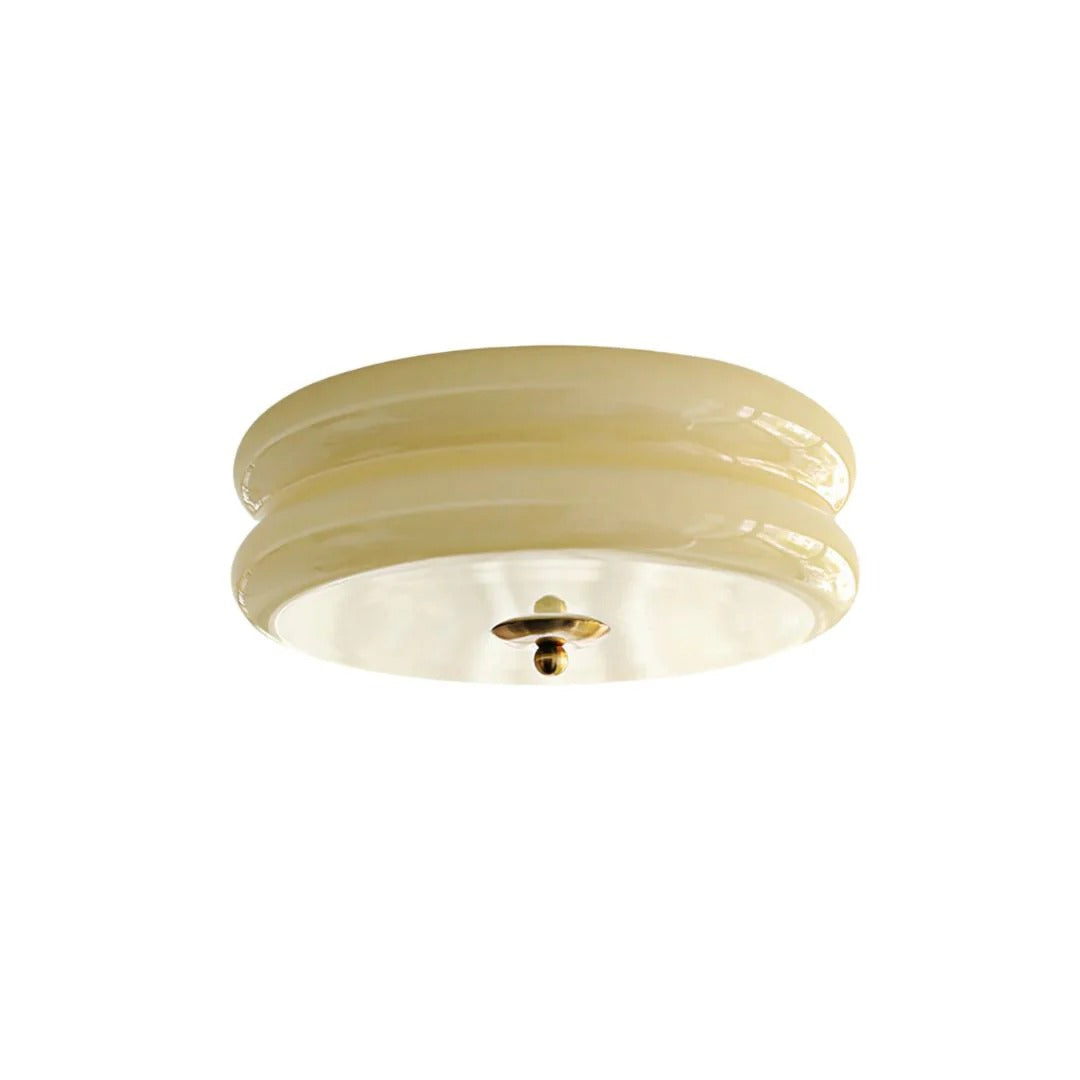 Art deco glazen plafondlamp