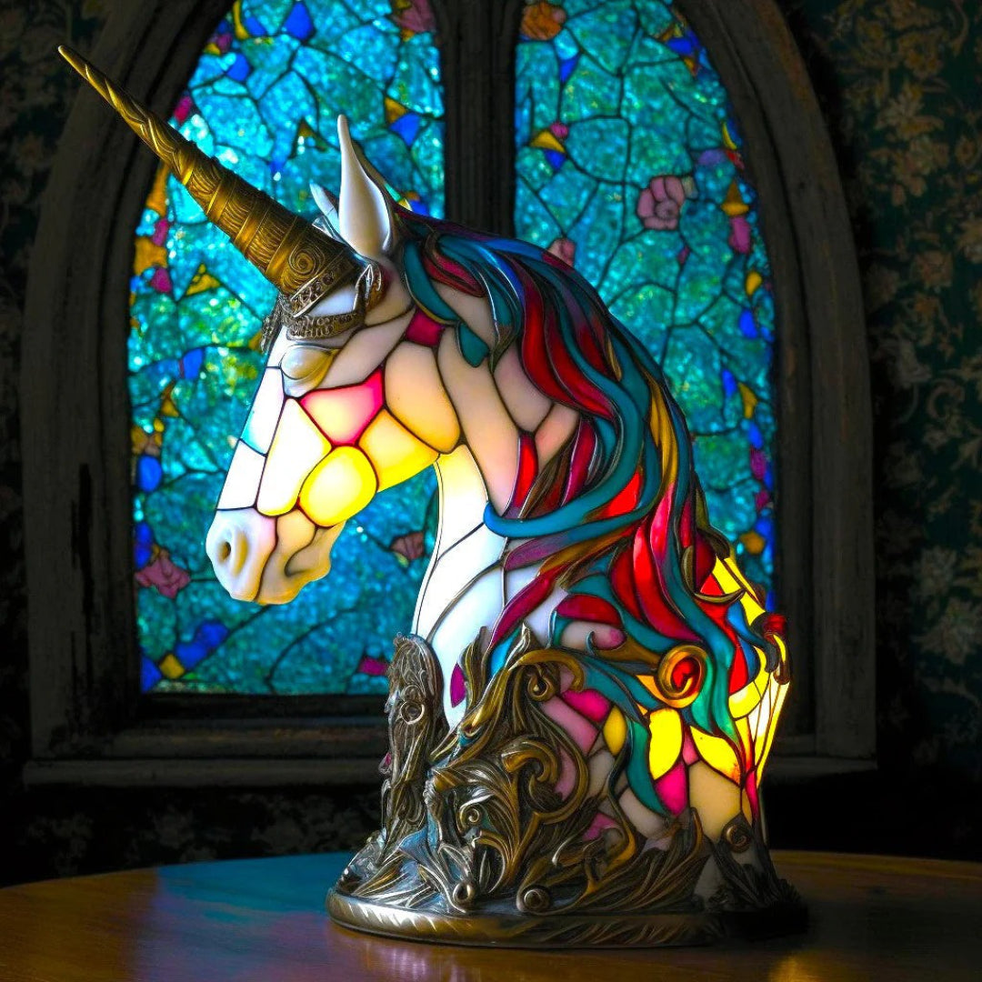 Artistieke glazen decoratieve tafellamp