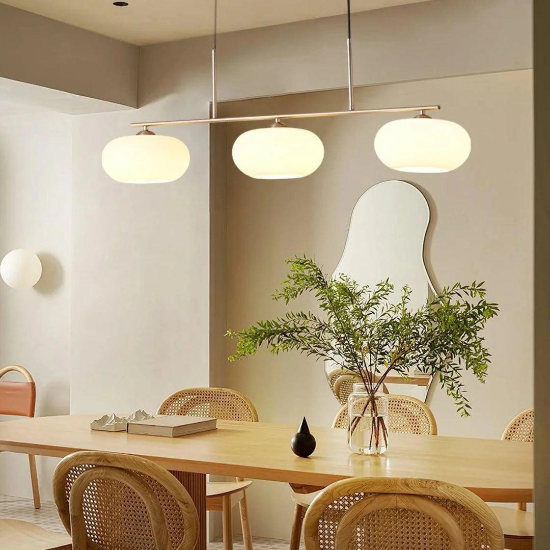 Lineaire Glazen Drievoudige Hanglamp