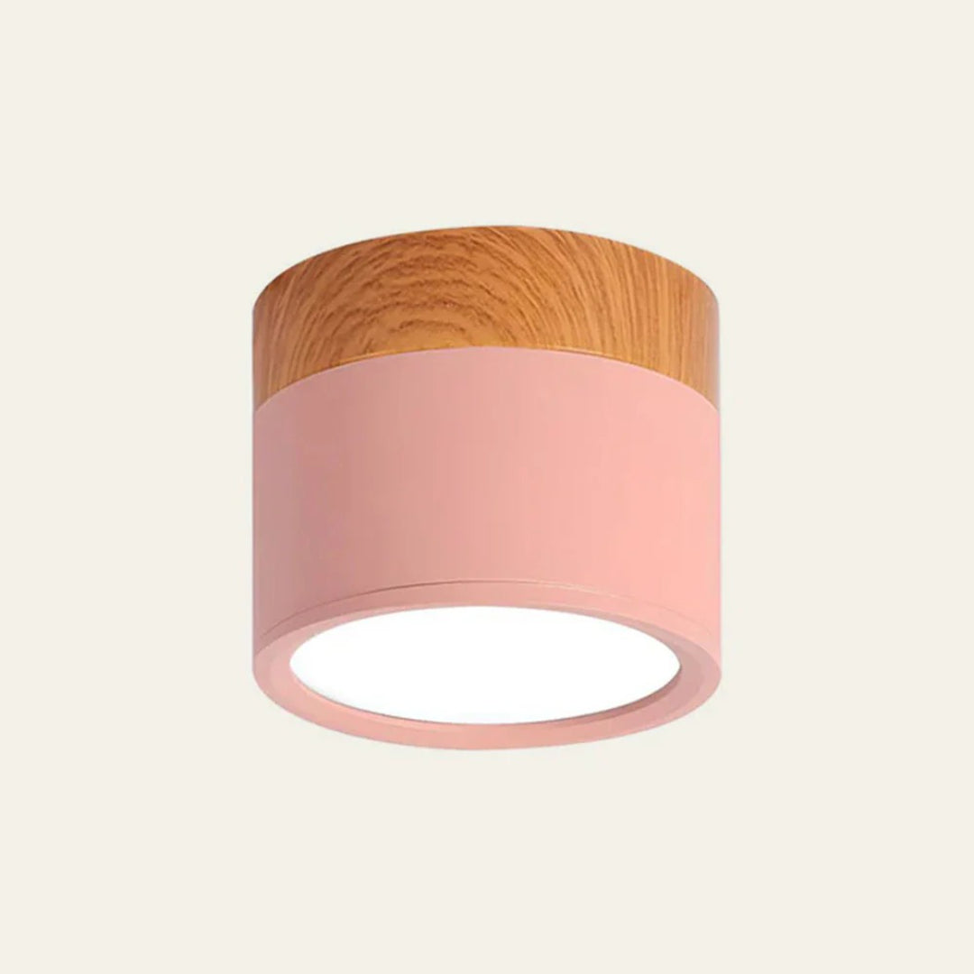 Nordische houten plafondlamp