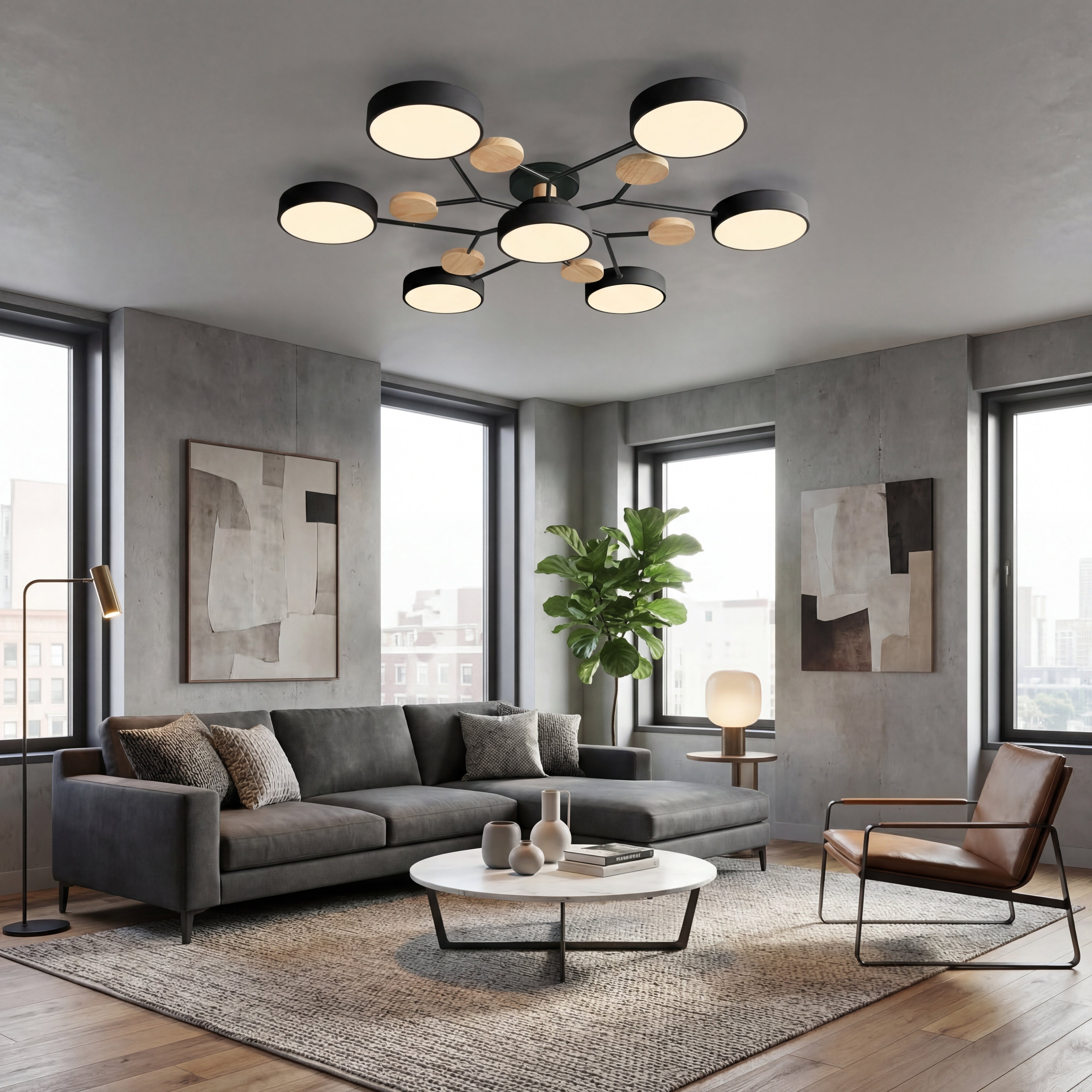 Moderne IJzeren LED Plafondlamp