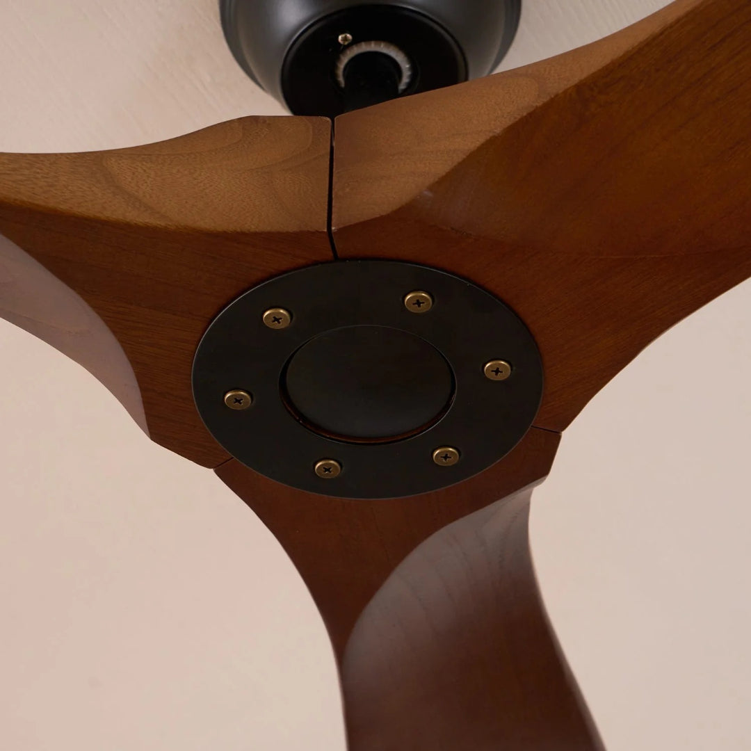 Moderne houten plafondventilator