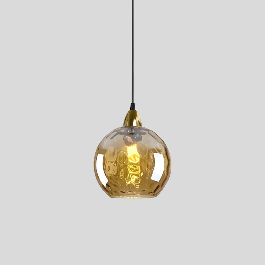 Hedendaagse Getextureerde Glazen Hanglamp