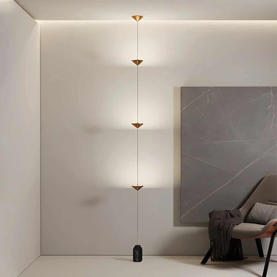 Verticale LED vloerlamp