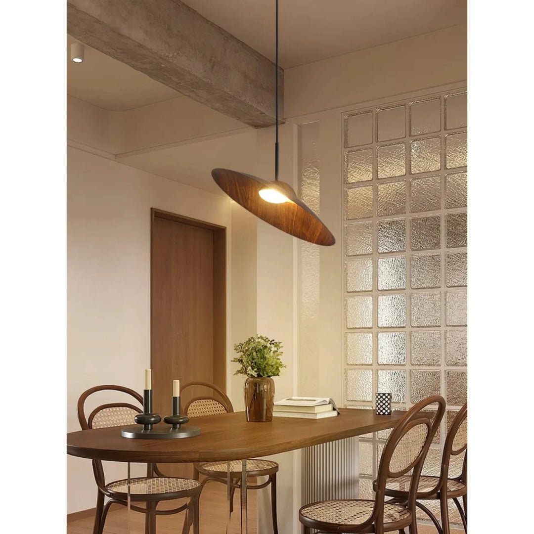 Japandi Houten Hanglamp