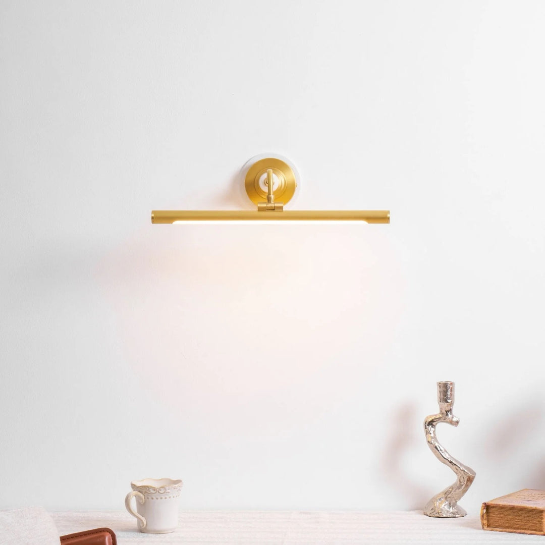 Lineaire Messing Wandlamp