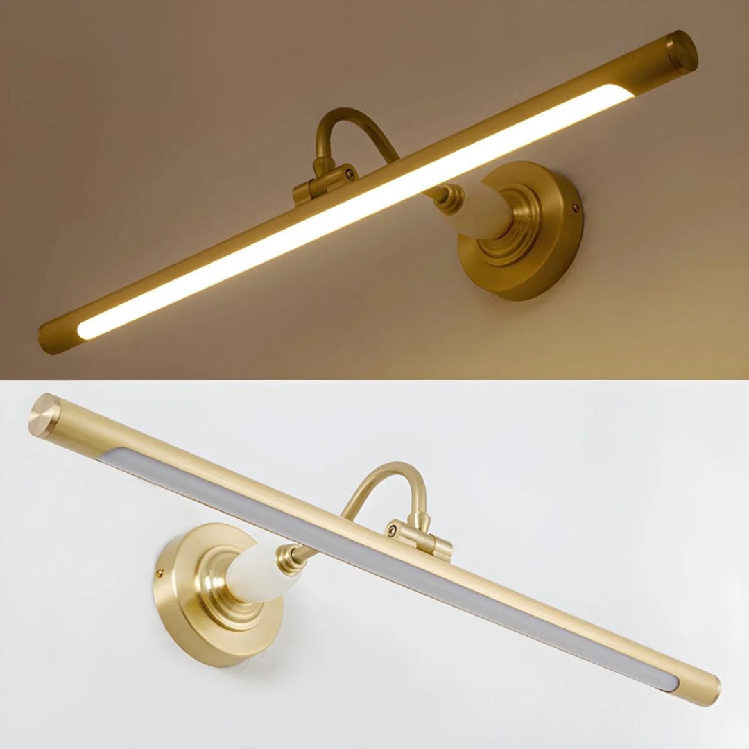 Lineaire Messing Wandlamp