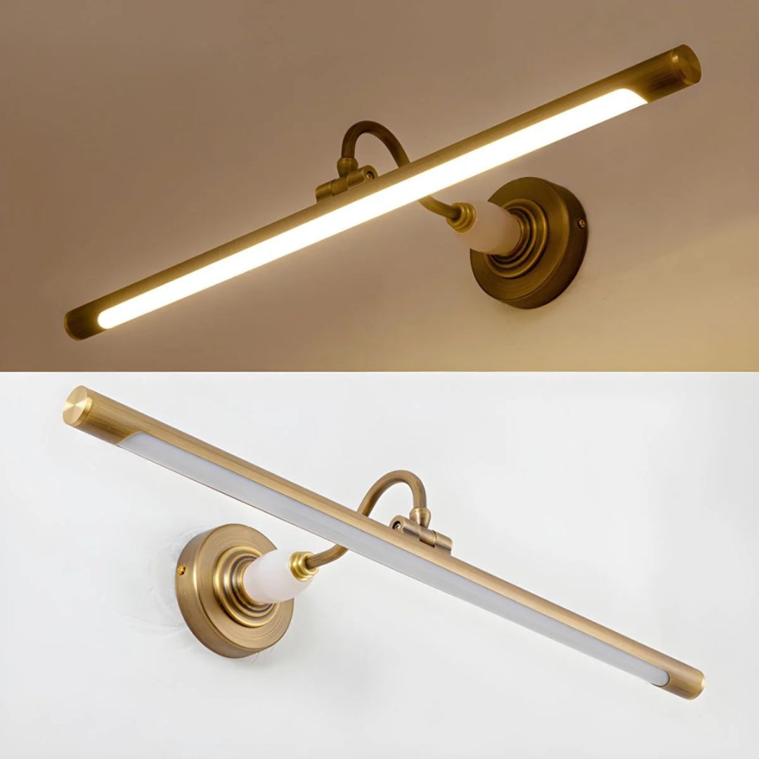 Lineaire Messing Wandlamp