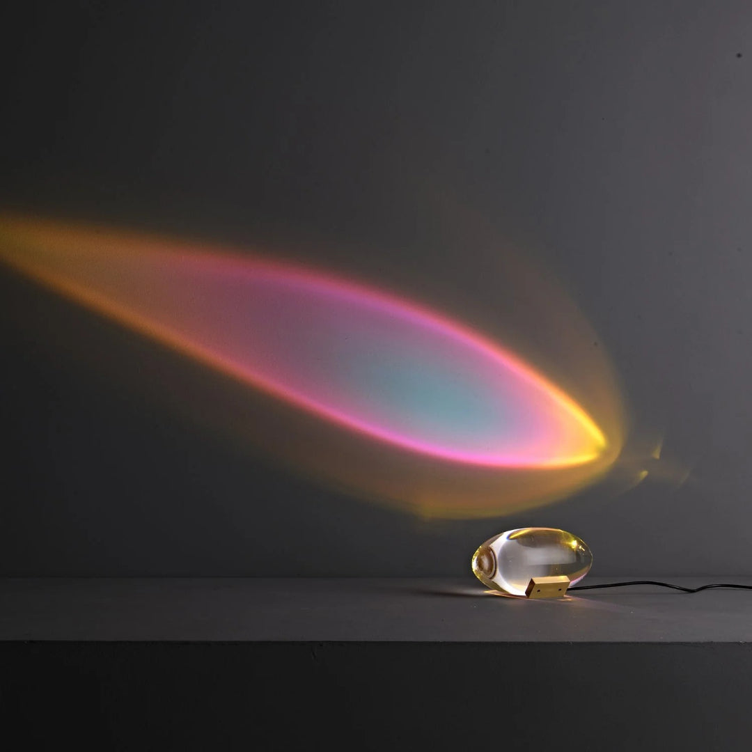 Binnen kristallen LED tafellamp